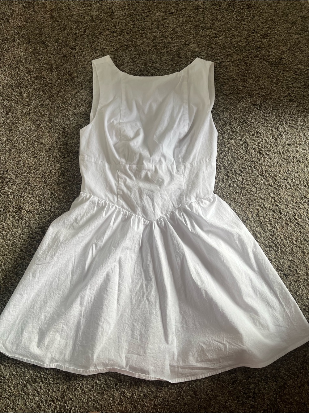 wild fable White Sleeveless Fit-and-Flare Dress